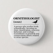 Ornithologist Definition - Vogelkunde (Birdwatchin Button (Vorderseite)