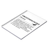 Ornithologist Definition - Vogelkunde (Birdwatchin Notizblock (Linke Seite)