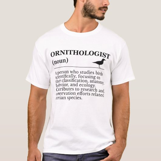 Ornithologist Definition - Vogelkunde (Birdwatchin T-Shirt (Vorderseite)