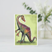 Ornithomimus Postkarte (Stehend Vorderseite)