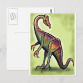 Ornithomimus Postkarte (Vorne/Hinten)