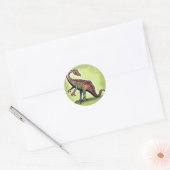 Ornithomimus Runder Aufkleber (Umschlag)
