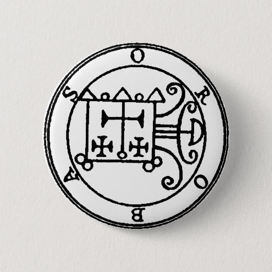 Orobas Sigil Knopf Button (Vorderseite)