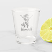 Orobas Wilder Geist Unfreigesetzt Schnapsglas (Rückseite)