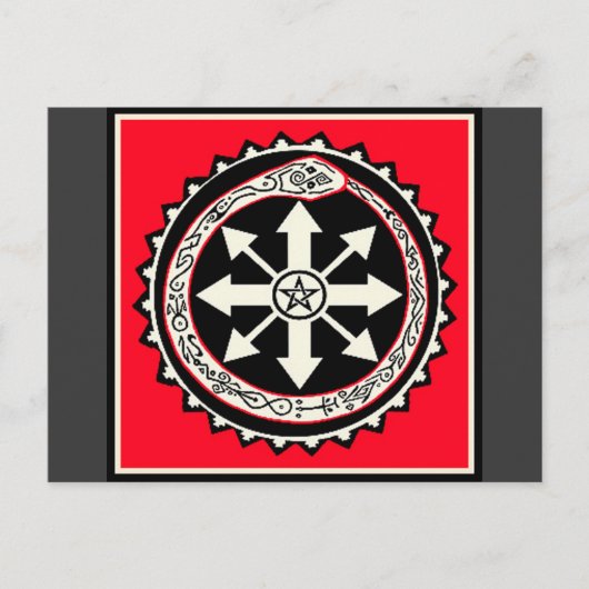 Oroburos mit Chaos Star Postkarte (Vorderseite)