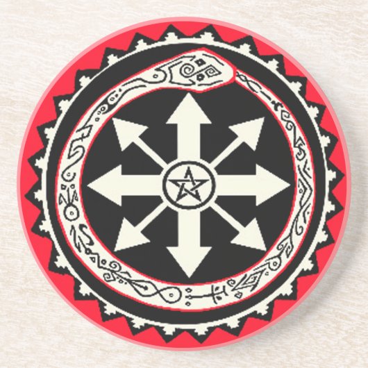 Oroburos mit Chaos Star Untersetzer (Vorne)