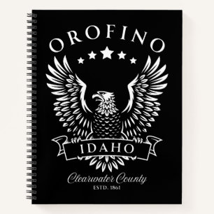 Orofino Clearwater Landkreis Idaho Vintager Adler Notizblock