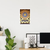 Orologio Zodicale (Zodiac Clock) (fresco and gilde Poster (Heimbüro)