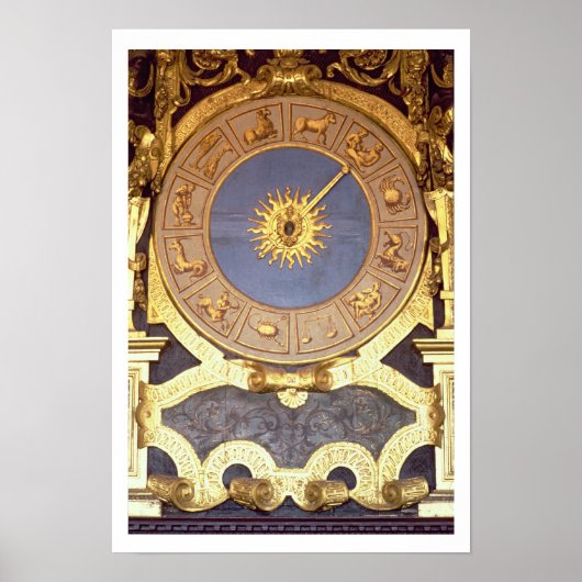 Orologio Zodicale (Zodiac Clock) (fresco and gilde Poster (Vorne)