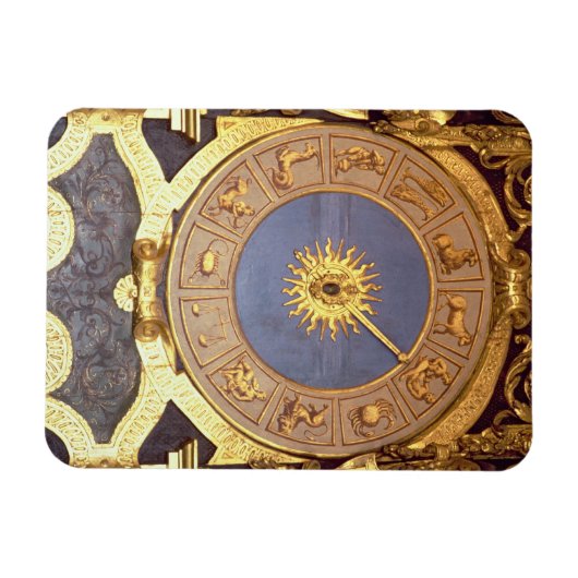Orologio Zodicale (Zodiac Clock) (Fresko und Goldm Magnet (Horizontal)