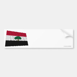 Oromia wellenartig bewegende Flagge Autoaufkleber