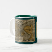Oronce Finé Historic Old World Map Kaffee Tasse (Vorderseite Links)