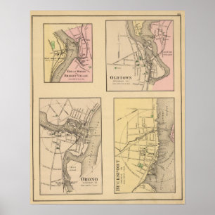 Orono, große Arbeiten, Oldtown, Bucksport Poster