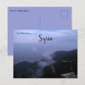 Orontes Valley Syrien Postkarte (Vorne/Hinten)