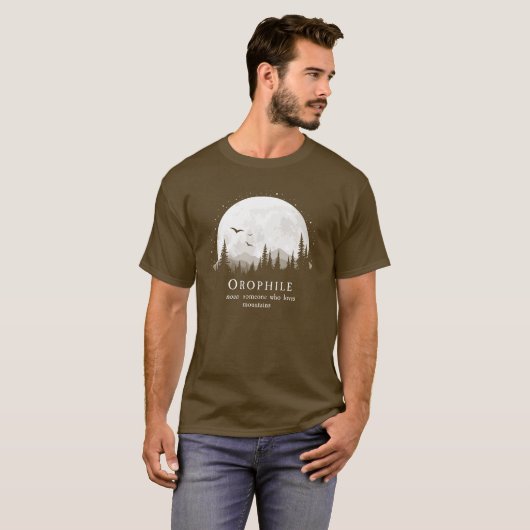 Orophile Definition Outdoorsy Berg Lover T-Shirt (Vorne ganz)