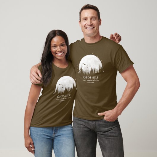 Orophile Definition Outdoorsy Berg Lover T-Shirt (Unisex)