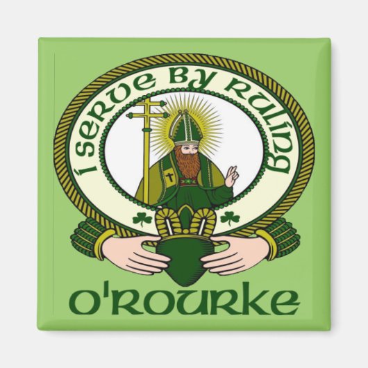 O'Rourke Clan Motto Magnet (Vorne)