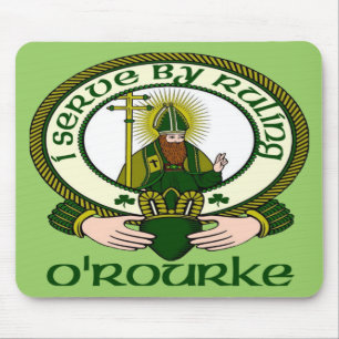 O'Rourke-Clan-Motto-Mausunterlage Mousepad