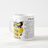 O'Rourke-Familien-Wappen Kaffeetasse (Vorderseite Links)