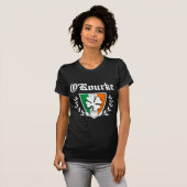 O'Rourke-Kleeblatt-Wappen T-Shirt (Vorne ganz)