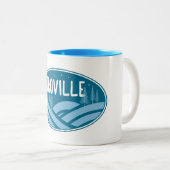 Oroville California Außenbereich Zweifarbige Tasse (VorderseiteRechts)