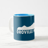 Oroville California Bitte Zweifarbige Tasse (Vorderseite Links)