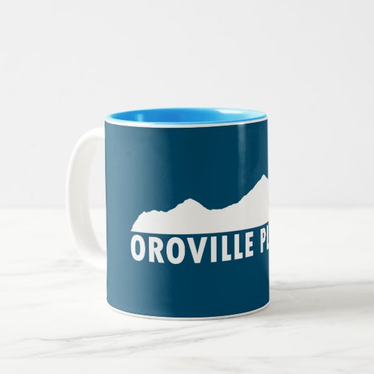 Oroville California Bitte Zweifarbige Tasse (Vorderseite Links)