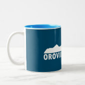Oroville California Bitte Zweifarbige Tasse (Links)