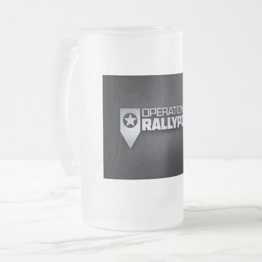 ORP-Tasse für Mattiertes Bier Mattglas Bierglas (Vorderseite Links)