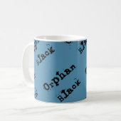 Orphan Black Not sed Schriftart Tilted Muster Kaffeetasse (Vorderseite Links)