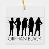 Orphan Black | Silhouette der Zeichen Keramikornament (Vorderseite)