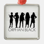 Orphan Black | Silhouette der Zeichen Ornament Aus Metall (Vorne)