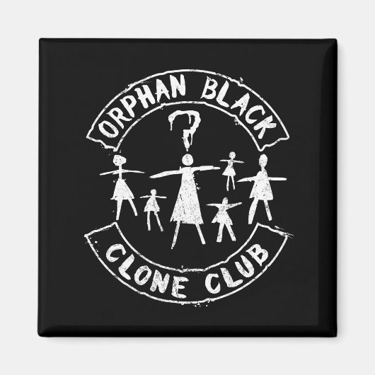 Orphan Black | Strichmännchen Clone Club Magnet (Vorne)