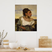 Orphan Girl am Friedhof Poster (Küche)