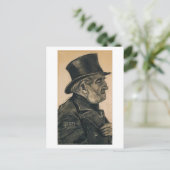 Orphan Man mit Top Hat, Vincent van Gogh Postkarte (Stehend Vorderseite)