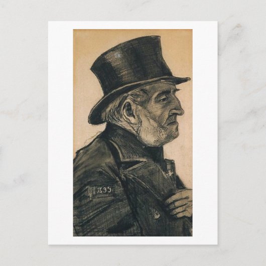 Orphan Man mit Top Hat, Vincent van Gogh Postkarte (Vorderseite)