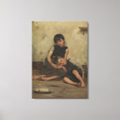 "Orphans" by Thomas Kennington (1885) - London, UK Leinwanddruck (Vorderseite)