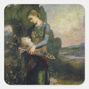Orpheus, 1865 quadratischer aufkleber