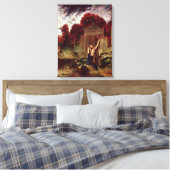Orpheus am Grab von Eurydice Leinwanddruck (Insitu (Schlafzimmer))