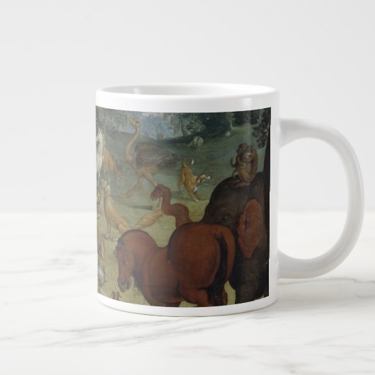 Orpheus Charming the Beasts (Öl auf Tafel) Jumbo-Tasse (Rechts)