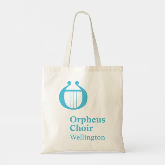 Orpheus Choir Wellington Tote Bag - türkisfarbenes Tragetasche (Rückseite)