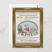 Orpheus Clipper Sailing Postkarte (Vorne/Hinten)