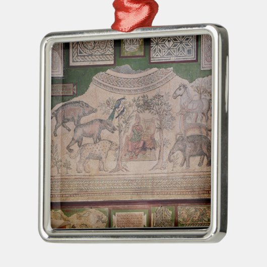 Orpheus, der die Tiere bezaubert Silbernes Ornament (Links)