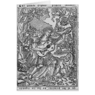 Orpheus, der Musik spielt