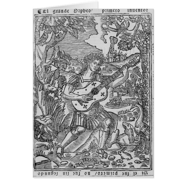 Orpheus, der Musik spielt (Vorne)