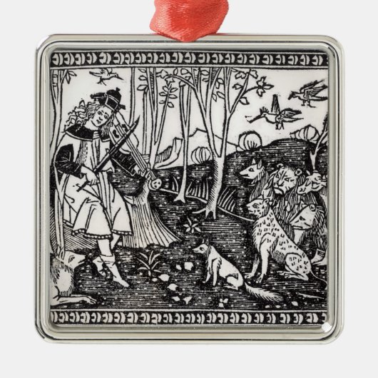 Orpheus, der zu den Tieren, 1500 spielt Silbernes Ornament (Vorne)