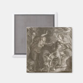 Orpheus, Eurydice aus der Hölle führen, blickt zur Magnet (Vorderseite/Rückseite)