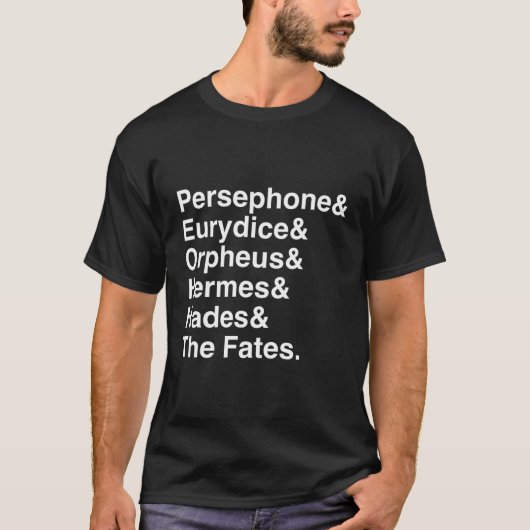 Orpheus Eurydice Hadestown Broadway Musical Theate T-Shirt (Vorderseite)