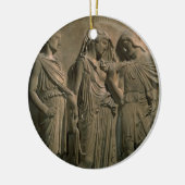 Orpheus, Eurydike und Hermes (Marmor) Keramikornament (Links)