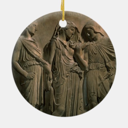 Orpheus, Eurydike und Hermes (Marmor) Keramikornament (Hinten)